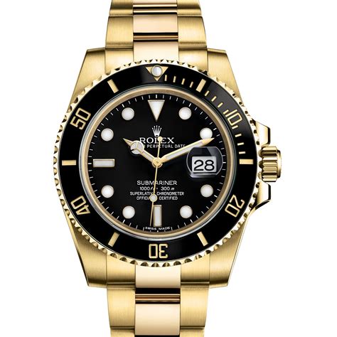 rolex submariner black and gold.